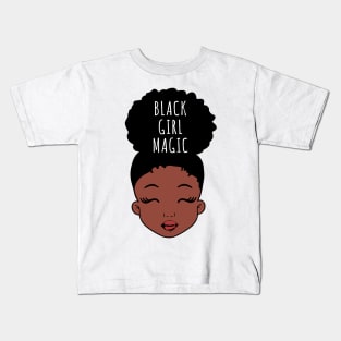 Black Girl Magic, African American Girl Kids T-Shirt